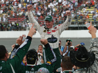 Dale Earnhardt Jr. snaps winless streak at Michigan: 40 wins in 40 days