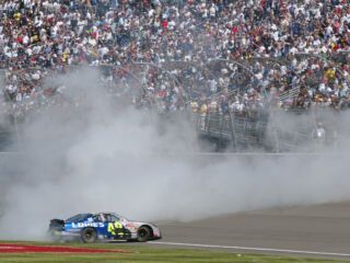 Relive Jimmie Johnson's first career win at Fontana | Images